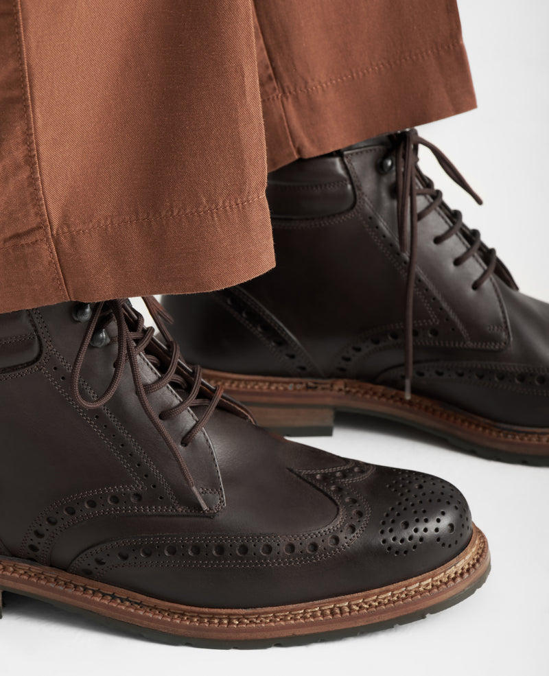 Buda Full Brogue H - Coffee