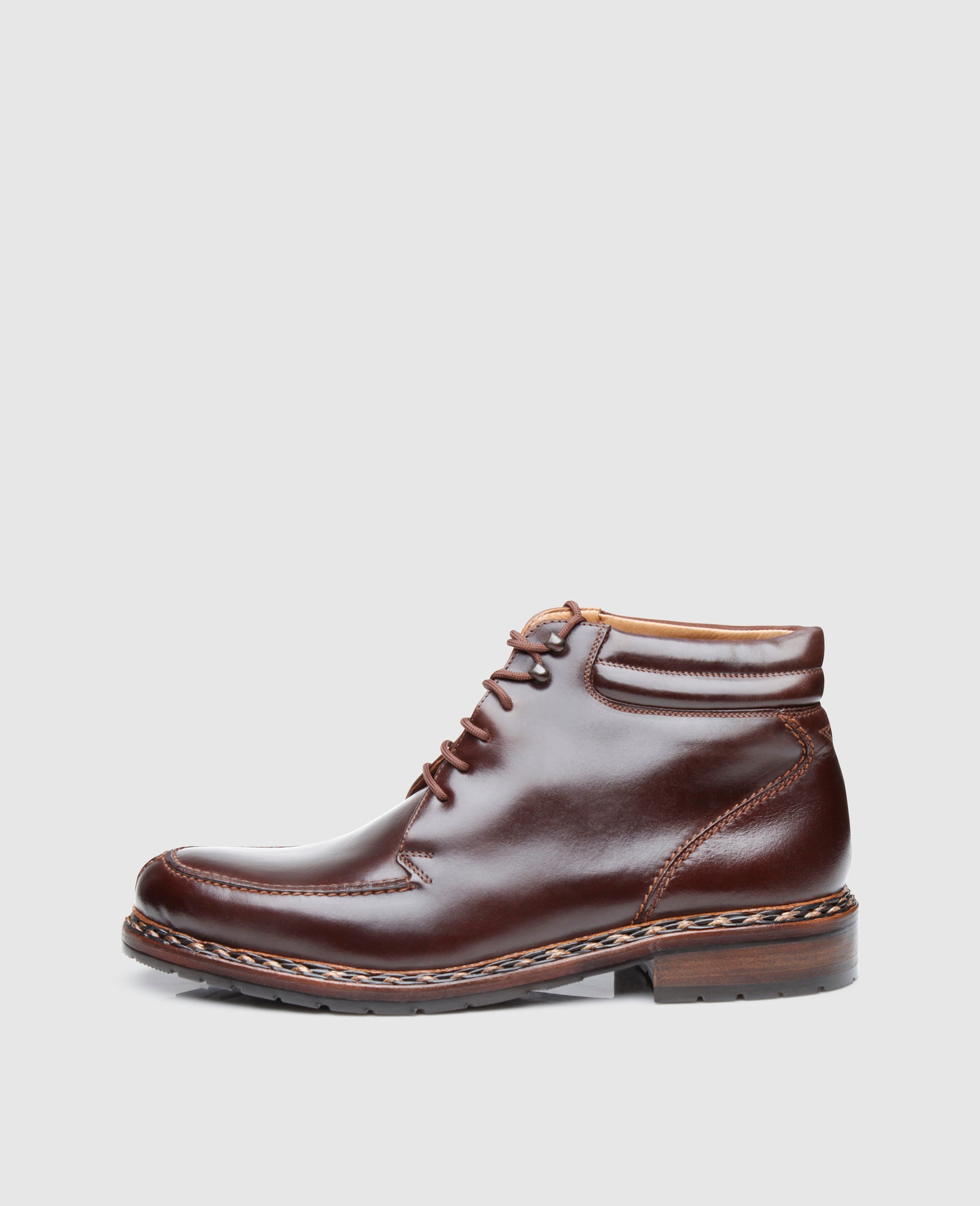 Sporty Men’s Boot with Braided Welt — Made in Budapest – Heinrich ...
